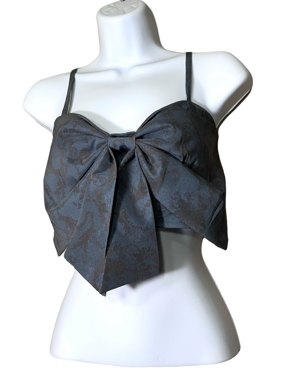 Kimchi Blue Cherub Bow Bustier Crop Top M